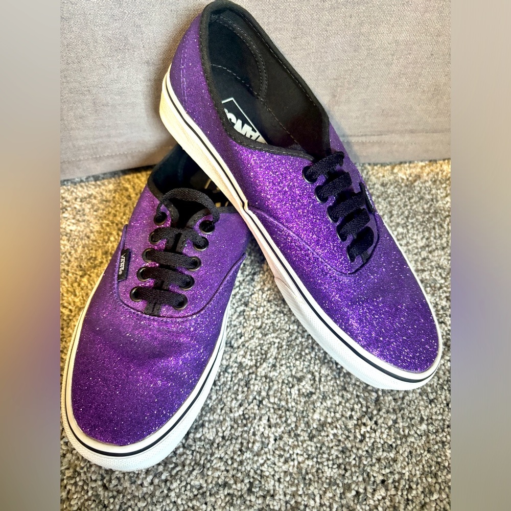 Purple Glitter Vans